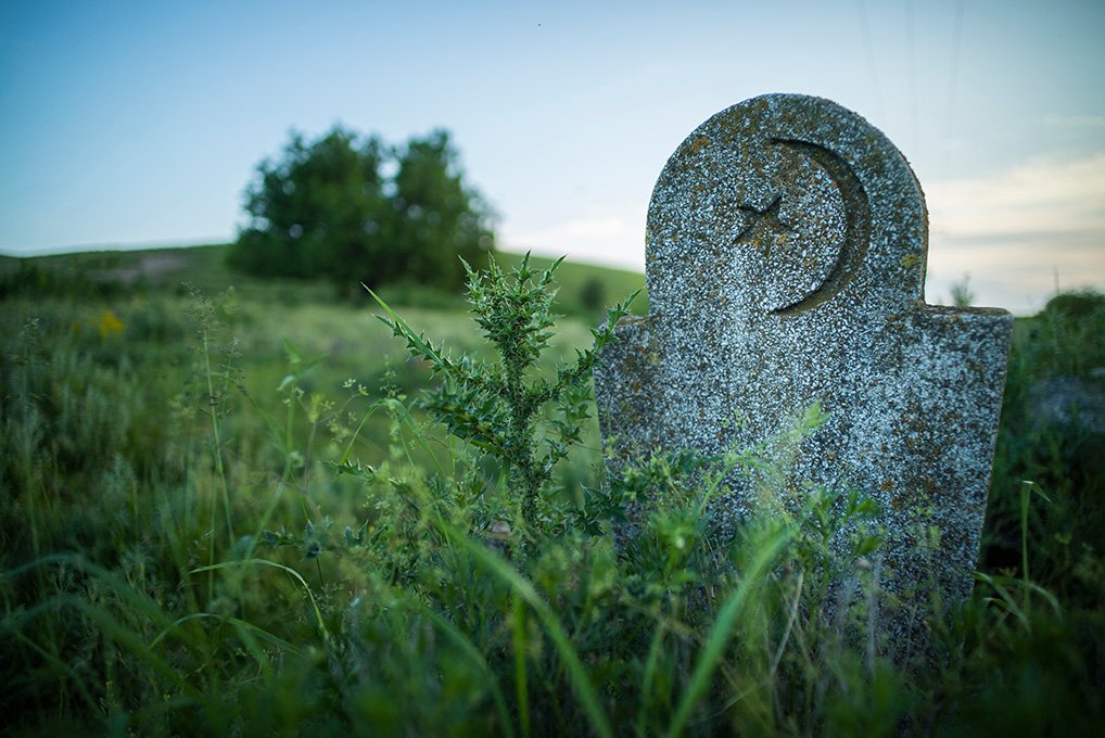 Abandoned Muslim tomb stone